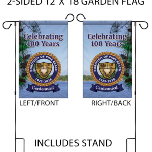 Pine Beach Centennial 12x18 Garden Flag